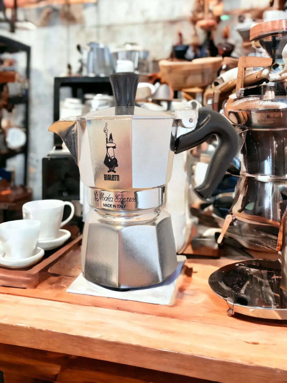 Die Mokka-Kanne (Bialetti): perfekt für Filterkaffee